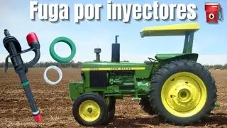 Tractor John Deere 2735  fuga de diesel y compresión por los inyectores 