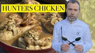French HUNTERS CHICKEN recipe I How to cook famous 'poulet saut&eacute; chausseur'