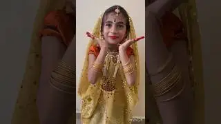 #shorts #ytshorts  Our kutty Radha dressed for Krishna Jayanthi/Dress Up Little Krishna/Baby Radha