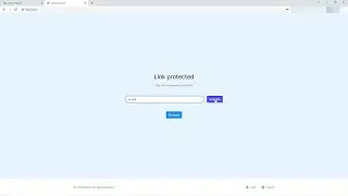 How to protect a link using a password