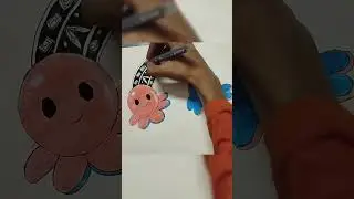 Octopus drawing/ Happy face and Sad face / #viralvideos #drawing #ytshorts