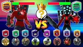 Skibidi Toilet Tournament Brawl Stars Rank Up | Titan Speakerman VS Titan Speakerman Katana
