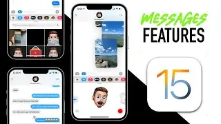 NEW iOS 15 Messages App & Features On iPhone