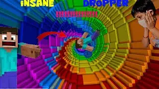 MINECRAFT DROPPER CHALLENGE IS EXTREMELY HARD !!!!