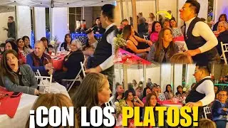 ¡Ah caray! ¿¡Quién chin... se la j*la con los platos!?