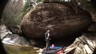 Matt Nunes on the 2nd ascent of 'Levity' (8b+/V14)