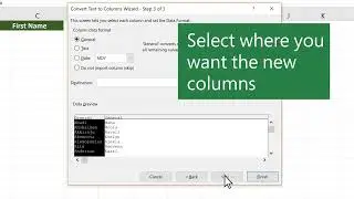 Split data into different columns in Microsoft Excel