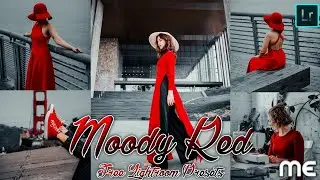 Moody Red Lightroom Presets|Red And  Black Tone Presets|Free DNG Lightroom Presets