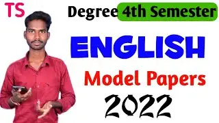 Degree 4th semester English Model Paper's and Paper pattern #SEM_4_English important Questions