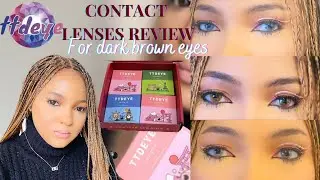 Natural And Colored Contact Lenses Try-on haul And Review Ft. TTDEYE | Dark Brown eyes #ttdeye #haul