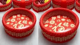 DIY Craft Ideas New Design PVC Board Storage Basket | Hand Woven Hemp Rope To Making Basket 