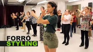 Arm Styling for forro dancers - Pamela Barron at the Forró New York Weekend (workshop excerpt)