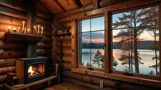 Cozy Autumn Evening 🍂 Warm Porch Ambience, Soft Piano & Gentle Fire Sounds for Deep Relaxation