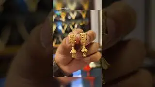 Beautiful gold daily wear earrings designs new model #gold #shorts #viralshorts #earrings