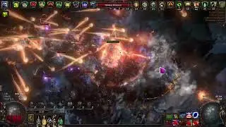 3.21 vaal fireball doing simulacrum wave 30 with 900 HP!!!!