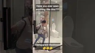 Trending Transparent Toilet | Transparent Restroom | #shorts