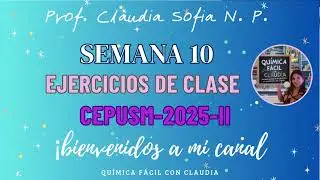 Semana 10   Química 2025 II SOLUCION CLASE