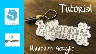Tutorial Keychain design using Silhouette Studio and Glowforge