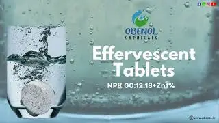Obenol Fert Tablet. Introducing Effervescent tablet #tablet #agrochemicals #nanotechnology