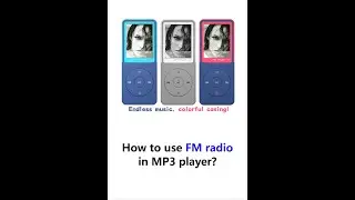 How to use FM radio in MP3 player?#fmradio #fm