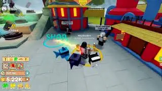 Trying anime themed Roblox (ninja storm simulator)