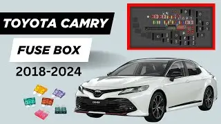 Toyota Camry XV70 (2018-2024) Relays & Fuse Box Diagram + Location