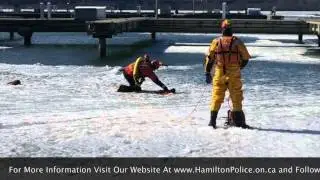 Hamilton Police Service Marine Unit Ice Rescue Demonstration