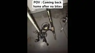 When you don&rsquo;t get any bites fishing #fishingfail #funnyclips #baitcaster