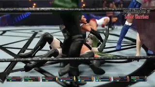 W2K23 WWE Battle Royal: Sailor Mars vs Saturn vs Mercury vs Uranus vs Dark Sailor Moon vs Saphir etc
