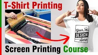 Screen Print Your Own T-Shirt: Screen Printing Course | Silk Screen Printing Tutorial #screen_print