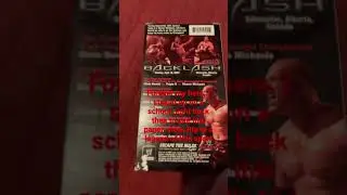 Backlash 2004 vhs