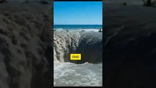 Beach Swallowed by a Whirlpool 🌊😱 vfx #cgi #disaster #whirlpool #sinkhole #apocalyptic #beach