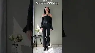 Wearing VS Styling🔥01/30 #outfitideas #fashion #style #autumnfashion #allblackoutfit #womansfashion