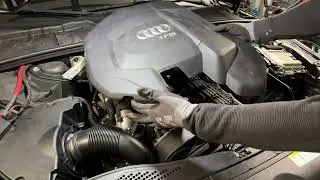 How to remove and install TFSI engine cover Audi A4 / S4 Avant DIY