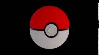 Blender: Pokeball floating in space