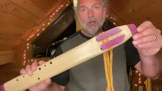 Poplar, Purple Heart and Turquoise Crystal Flute