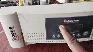 microtek solar pcu 1235/12v over overload problem, power on  problem