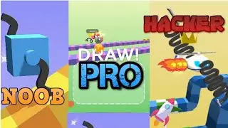 NOOB vs PRO vs HACKER - Draw Climber-Gameplay Walkthrough