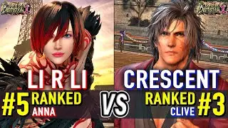 T8 🔥 LI R LI (#5 Ranked Anna) vs CRESCENT (#3 Ranked Clive) 🔥 Tekken 8 High Level Gameplay