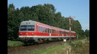 EDE017768 Germany diesel multiple unit passenger train Zug Triebwagen DB 614 Handeloh trem Alemanha