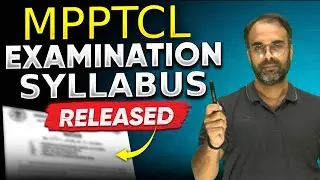 MPPTCL 2025 | Official Syllabus OUT 🔥🔥 |  #mpptcl #electrical   #sureshsir