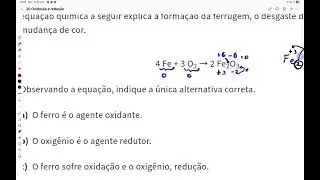 Oxida&ccedil;&atilde;o e  Redu&ccedil;&atilde;o 