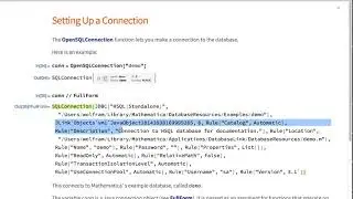 DatabaseLink with the Wolfram Language, Part 1