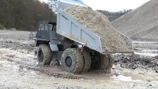 KOMATSU HD 405 AWD! SPECIAL DUMP TRUCK FOR HEAVY TERRAIN! BEST RC OUTDOOR VEHICLES