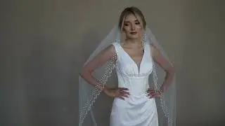 Luxe Hand Beaded Pearl Wedding Veil, Bridal Veil with Crystal Beads #bridalveil #weddingveil