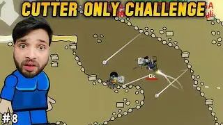 Cutter only challenge in mini militia 🤣 # 8