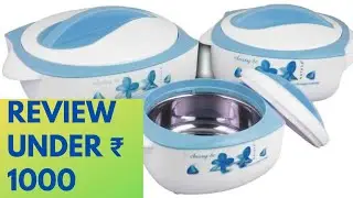 Casrole review | Nayasa casrole review| casrole under ₹1000| Nayasa desire set | Food container.