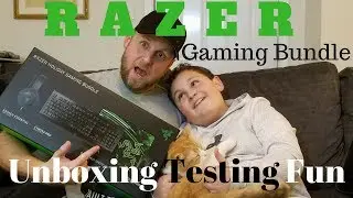 Razer Holiday Gaming Bundle Unboxing Test Review (Wal-Mart Purchase) Keyboard Mouse Headset