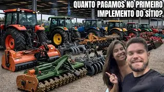 Compramos o primeiro implemento de trator para o sítio isolado 