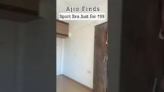 Ajio Finds Sports Bra just for ₹99 #ajiofinds #yousta #affordable